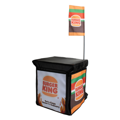 Mochila isotérmica personalizada para reparto de comida y bebida a domicilio y eventos - Burger King