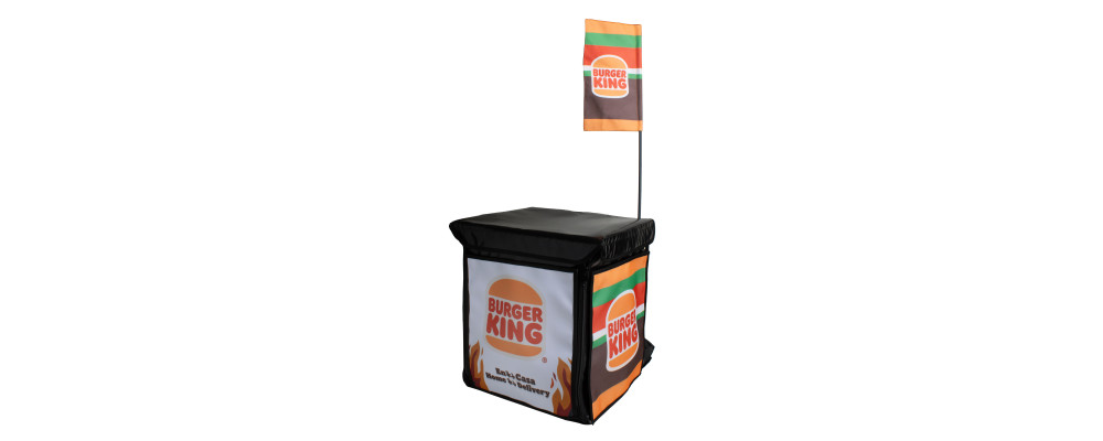 Mochila isotérmica personalizada para reparto de comida y bebida a domicilio y eventos - Burger King